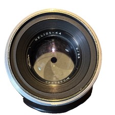 Helios 44 Photo Lens  2/58 mm Silver in very good condition screw mount  lens 