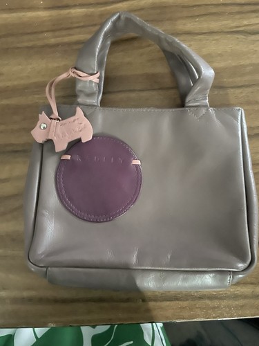 Small purple grey grab bag - small, purple/grey
