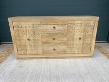Mango Wood Sideboard Carved