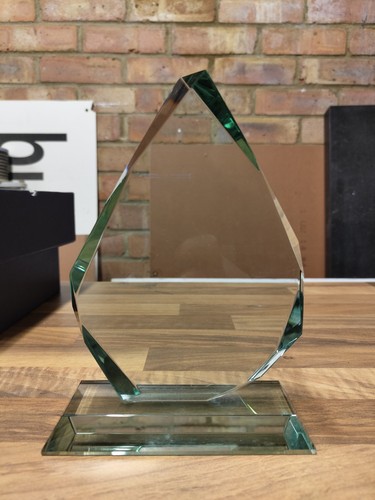 Swatkins clear crystal trophy - swatkins,