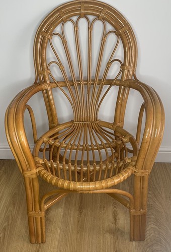 Cane chair mid century - chair,