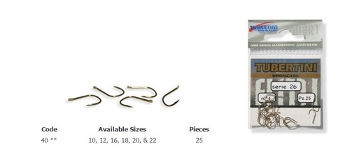 Tubertini barbed hooks - barbed, series