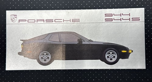 1987 porsche 944 - 944, factory