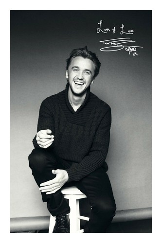 Tom felton draco malfoy - felton, signed