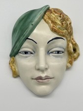 Beswick Wall Hanging Art Deco Face Mask No 197 Circa 1930's