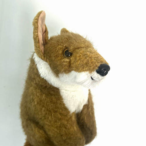 Fluffy vintage fox plush - fox,