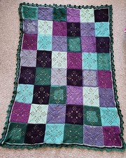 HAND CROCHET PURPLE MULTI
