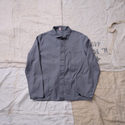 Vintage 70s faded grey cotton - vintage,