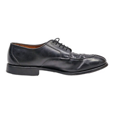 ALLEN EDMONDS Derby Shoes Black Leather Mens UK 9.5