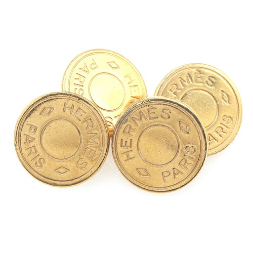 Hermes cufflinks sellier - hermes, cufflinks,