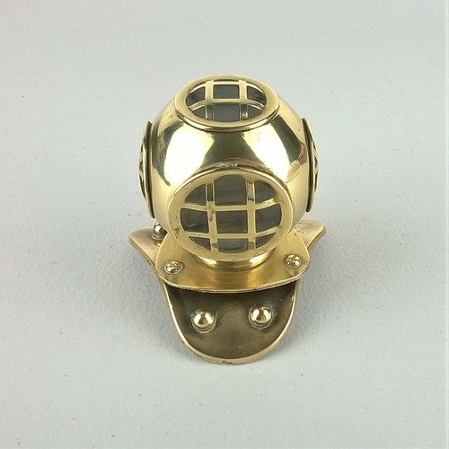Miniature brass divers helmet - divers,