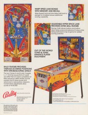 BALLY PINBALL - STAR TREK -