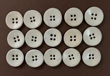 15 Large Antique Bone Buttons