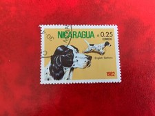 NICARAGUA 1982 USED DOGS BRITTANY SPANIEL