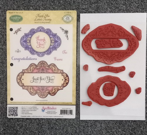 Justrite cling stamps - stamps, thank