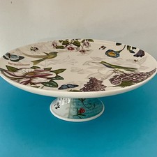 Portmeirion Botanic Hummingbird Footed Cake Stand Excellent Condition