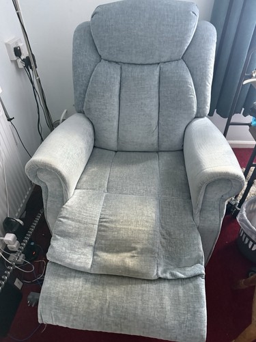 Grey upholstered recliner - grey,