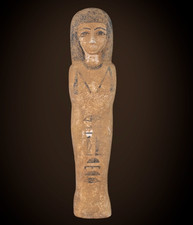 Ancient Egyptian Antiques Egyptian Wooden Statue Egyptian Ushabti Artifact BC