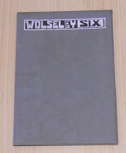 Wolseley six 1st - ed., original