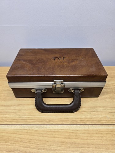Vintage brown faux - vintage, faux-leather