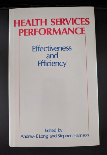 Health services performance - services,