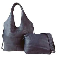 Women 2 in 1 Soft Leather Hobo Shoulder Bag Set with Matching Crossbody YGC-2407