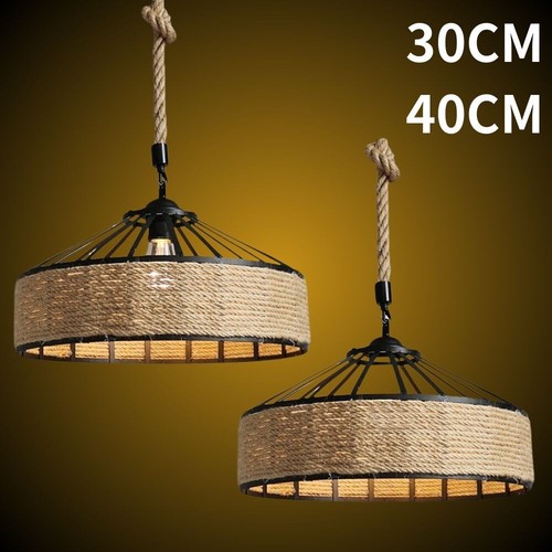 Hemp rope hanging chandeliers - rope,
