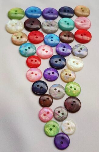 Hole iridescent flat buttons - hole,