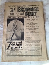 1929 Exchange & Mart Magazine Practical Home Journal Advertising Newspaper