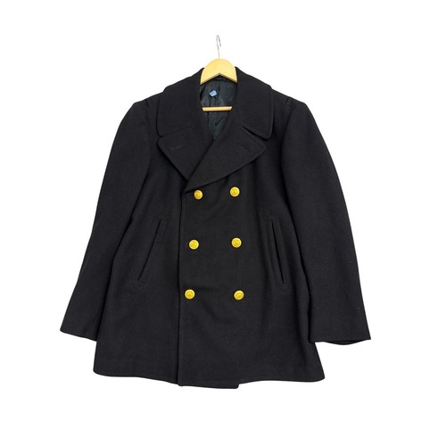 Vintage navy wool melton - vintage,