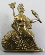 Military Brass Collar Badge Royal Norfolk Regiment British Army Facing Right