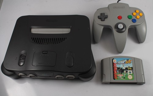 N64 console grey - console, (n64)
