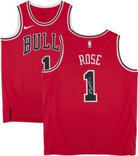 Derrick Rose Chicago Bulls Autographed Nike Red Icon Swingman Jersey