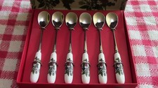 Portmeirion Holly and Ivy Set Of 6 tea spoons