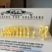 Vintage Airfix HO OO 1/72 Guards Colour Party Complete Unboxed Rare Yellow Set .