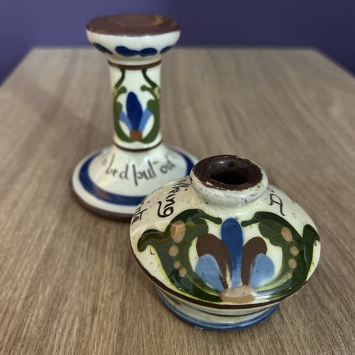 Torquay ware pottery inkwell - torquay,