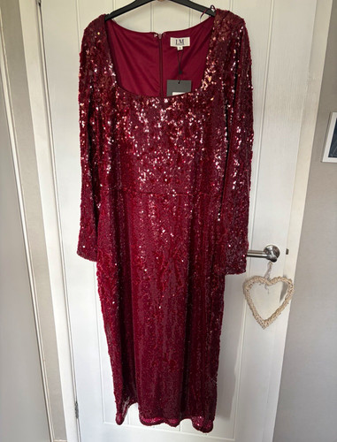 Matalan burgundy sequin square - matalan,
