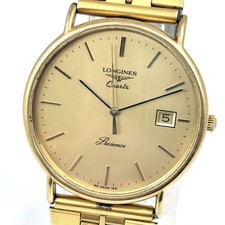 [GUC] LONGINES PRESENCE L156.4 MEN'S GOLD PLATED VINTAGE WATCH SWISS QUARTZ G63