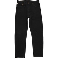 Levi's 521 Men Black Straight Regular Jeans W34 L31 (74324)