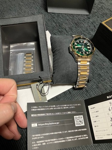 Bulova automatic watch green - bulova,