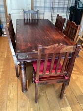 Sheesham Dining Table + 6