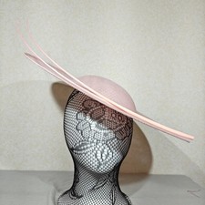 baby pink large fascinator