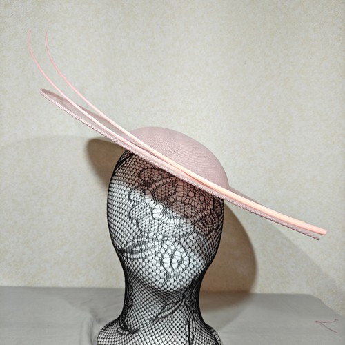 Baby pink large fascinator - baby,