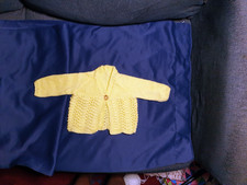 brand new hand knitted yellow
