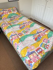 90s Vintage Single Duvet Cover