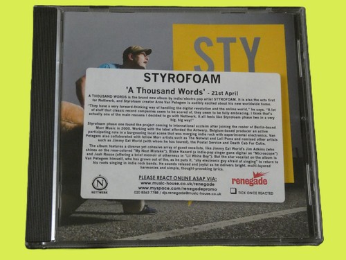 Styrofoam thousand words - a,