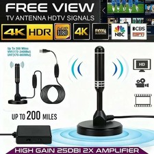 UK Best Portable TV Antenna HD Freeview Aerial DAB/FM Indoor Outdoor Ariel🔥