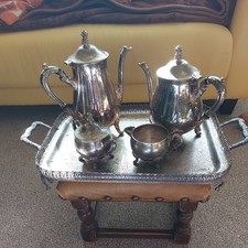 silver plated tea coffee set 