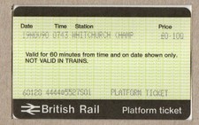 Whitchurch (Hampshire) S01 - APTIS platform ticket - final example as  (Hamp