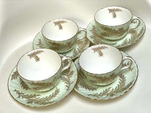 Minton golden fern - minton, teacups